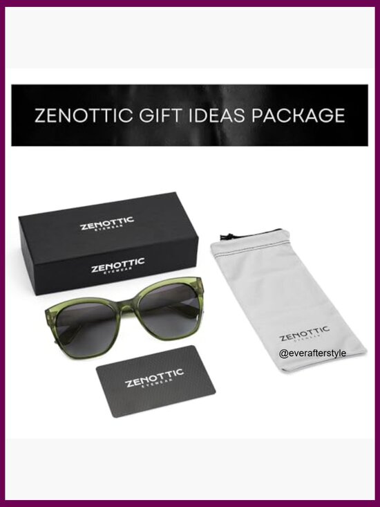 Cateye Polarized Sunglasses with UV400 Protection, Oversized Retro Shades main image 5